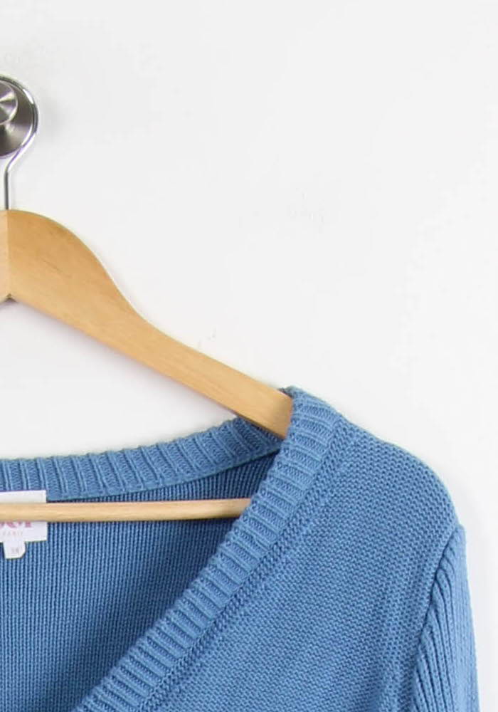 Cardigan Bleu - Taille M/38 de la marque Soi Paris | PARAD65044 - Vendu par Paradigme - Image 3