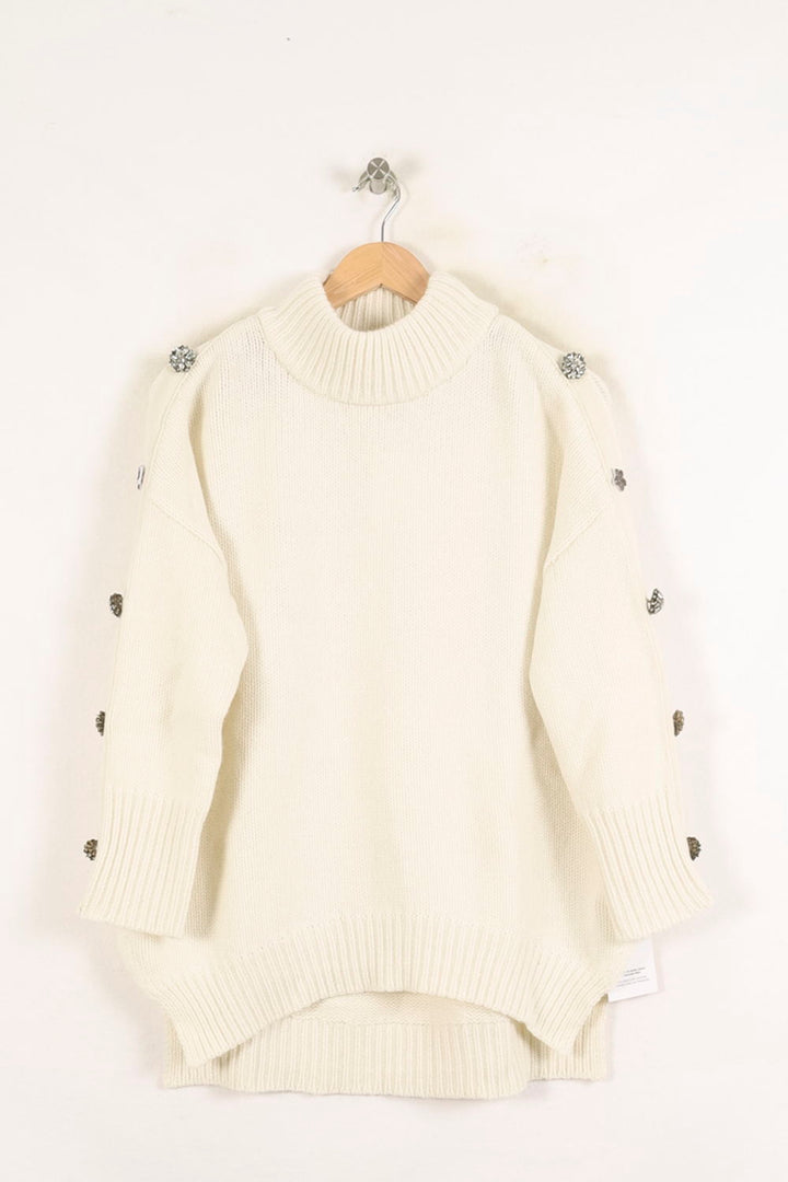 Pull Blanc - Taille S/36 de la marque Bérénice | PARAD73308 - Vendu par Paradigme - Image 2
