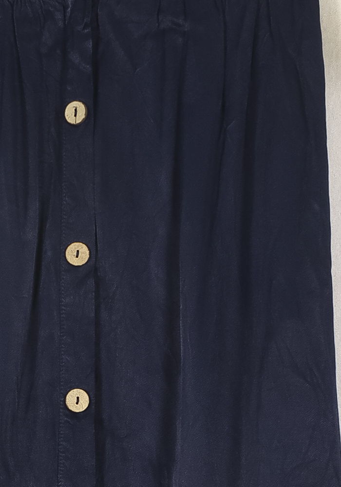Jupe Boutonnée Bleue - Taille M/38 de la marque La Fée Maraboutée | PARAD50087 - Vendu par Paradigme - Image 3