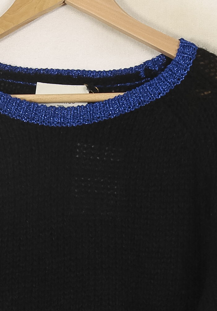 Pull Bleu et Noir - Taille S/36 de la marque Bérénice | PARAD67560 - Vendu par Paradigme - Image 3
