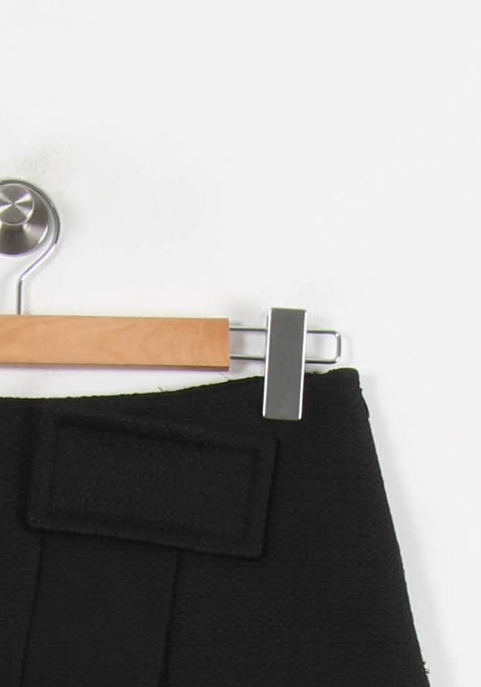 Jupe Courte Noire - Taille M/38 de la marque Claudie Pierlot | PARAD55558 - Vendu par Paradigme - Image 3