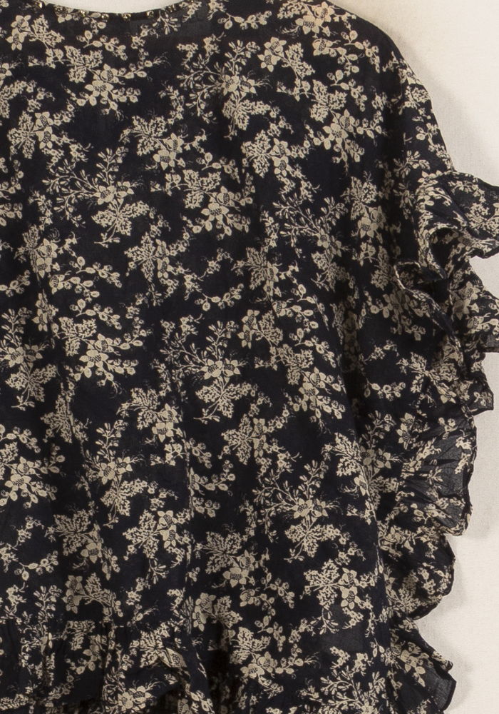 Blouse bleue à motifs - Taille S/36 de la marque Essentiel Antwerp | PARAD43557 - Vendu par Paradigme - Image 3