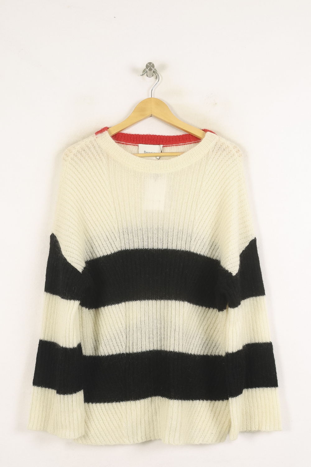 Pull Rayé Blanc et Noir - Taille S/36 de la marque Bérénice | PARAD73270 - Vendu par Paradigme - Image 2