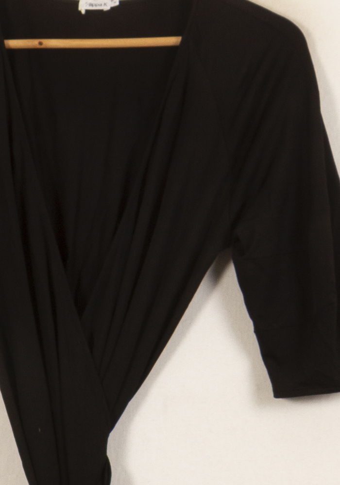 Robe Portefeuille Noire - Taille S/36 de la marque Filippa K | PARAD62611 - Vendu par Paradigme - Image 3