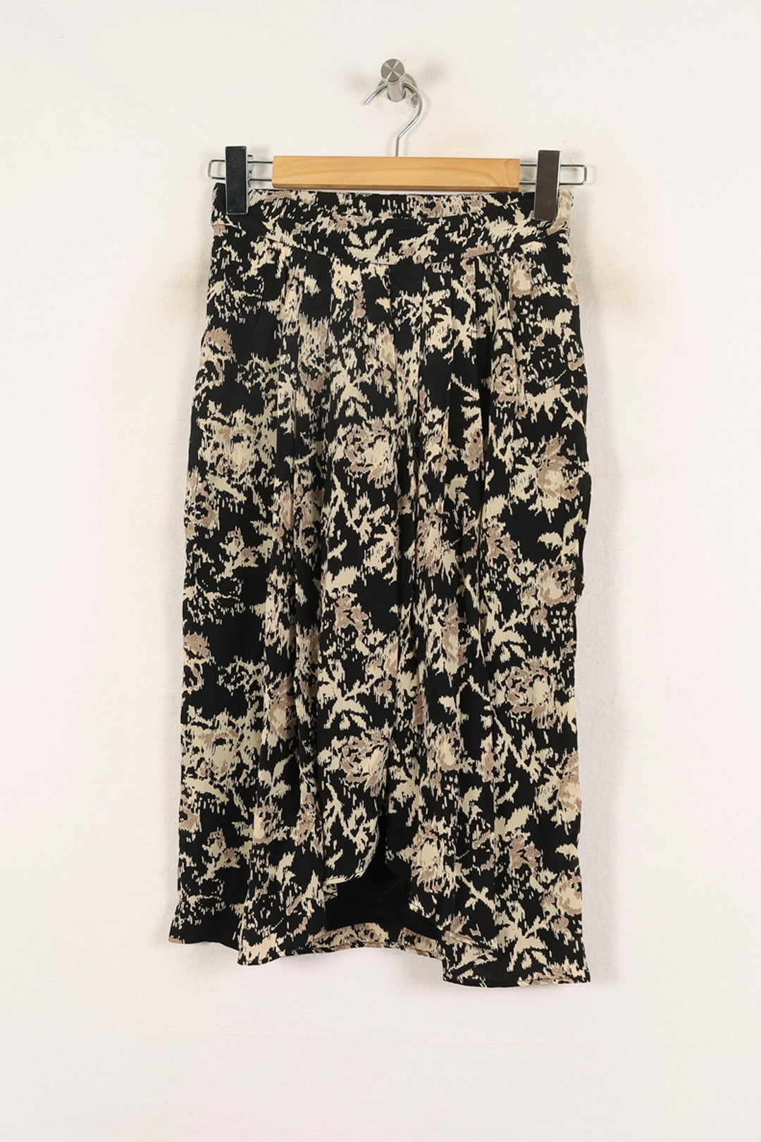 Jupe Plissée Noire et Beige - Taille S/36 de la marque Vanessa Bruno | PARAD71709 - Vendu par Paradigme - Image 2