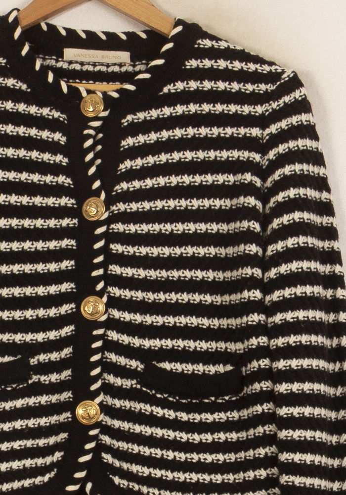 Veste Noir et Blanc - Taille S/36 de la marque Vanessa Bruno | PARAD53534 - Vendu par Paradigme - Image 3