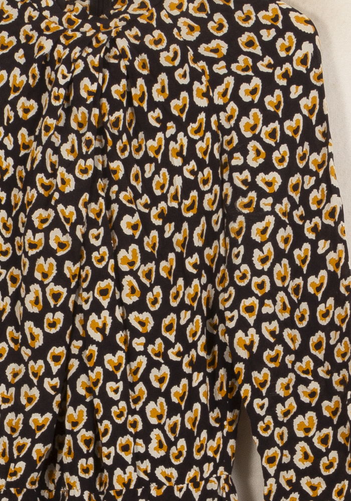 Robe Midi Noire et Jaune - Taille L/40 de la marque Sandro | PARAD36204 - Vendu par Paradigme - Image 3