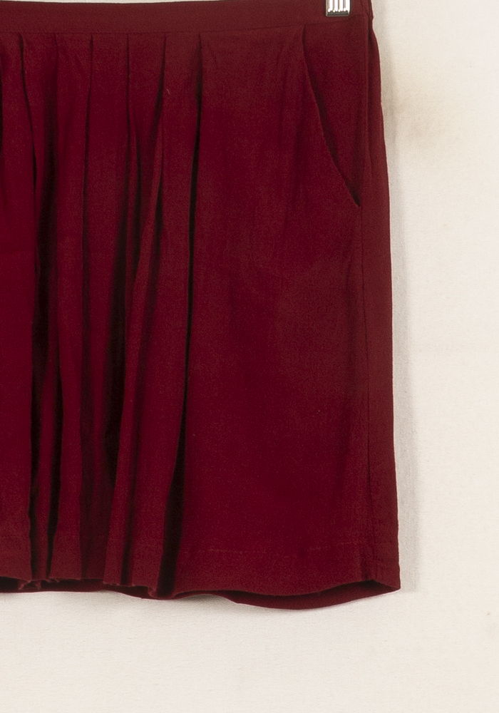 Jupe Plissée Bordeaux - Taille S/36 de la marque Des petits hauts | PARAD64157 - Vendu par Paradigme - Image 3