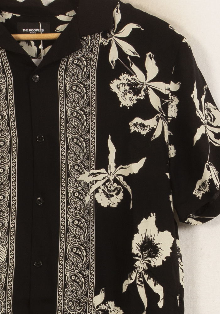 Chemise à Manches Courtes Noire et Blanche - Taille S/36 de la marque The Kooples | PARAD65095 - Vendu par Paradigme - Image 3