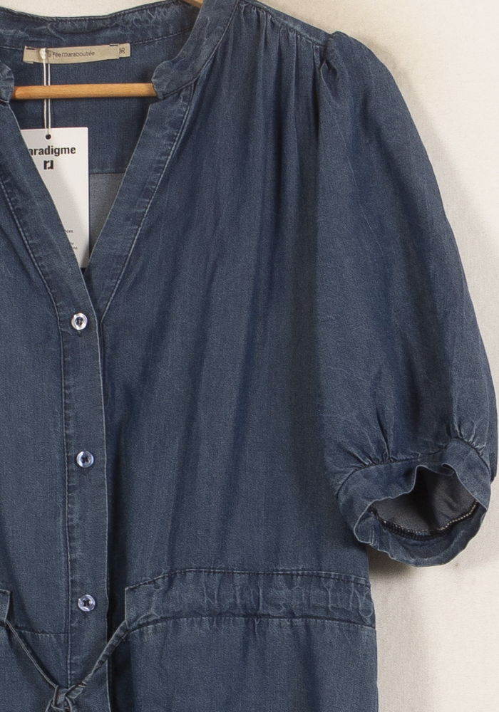 Robe Chemise Bleue - Taille S/36 de la marque La Fée Maraboutée | PARAD65027 - Vendu par Paradigme - Image 3