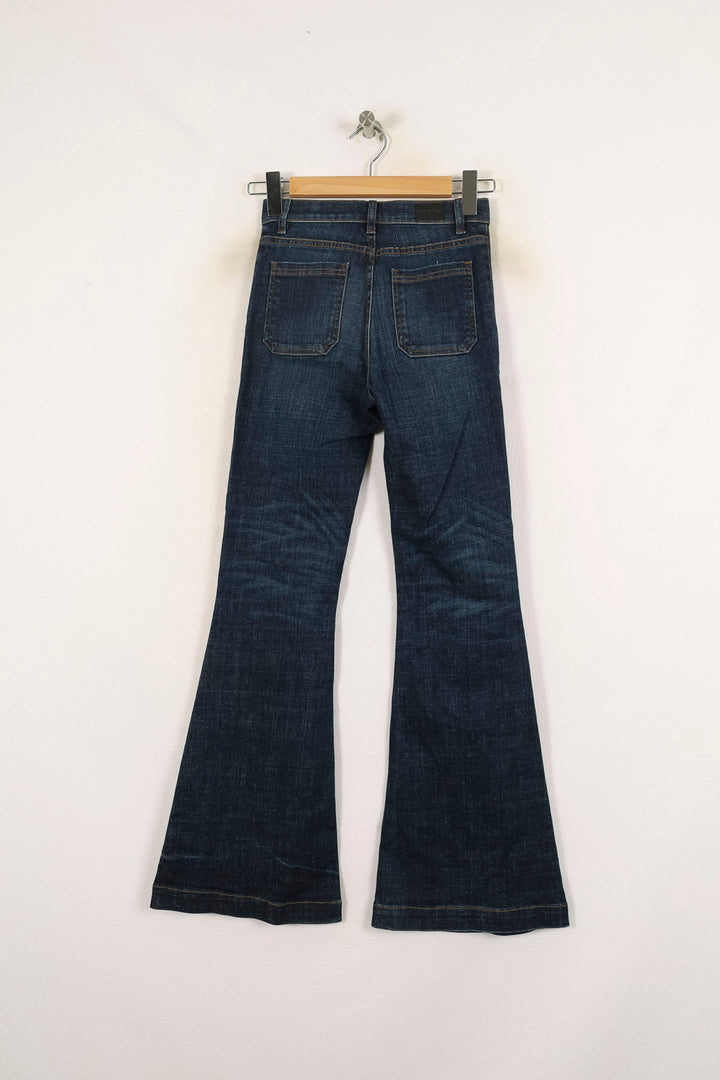 Jean Évasé Bleu - Taille S/36 de la marque Bérénice | PARAD72631 - Vendu par Paradigme - Image 4