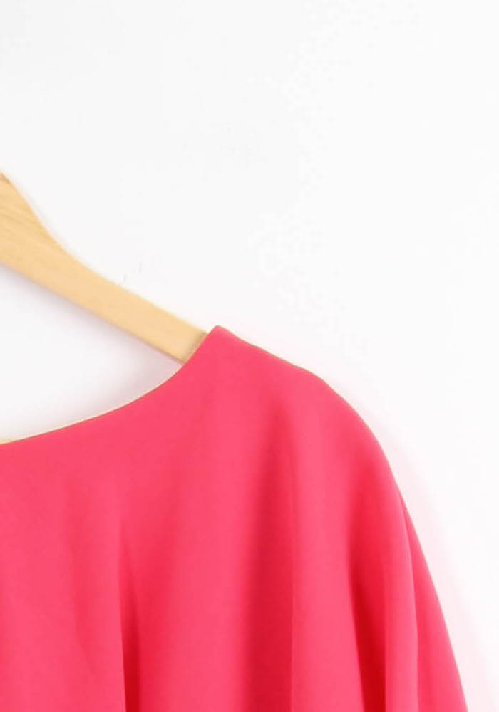 Robe Volantée Rose - Taille L/40 de la marque Max Mara | PARAD64881 - Vendu par Paradigme - Image 3