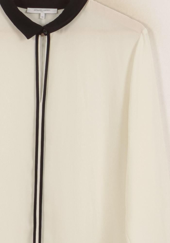 Chemise Blanche et Noire - Taille XXL/44 de la marque Gerard Darel | PARAD53580 - Vendu par Paradigme - Image 3
