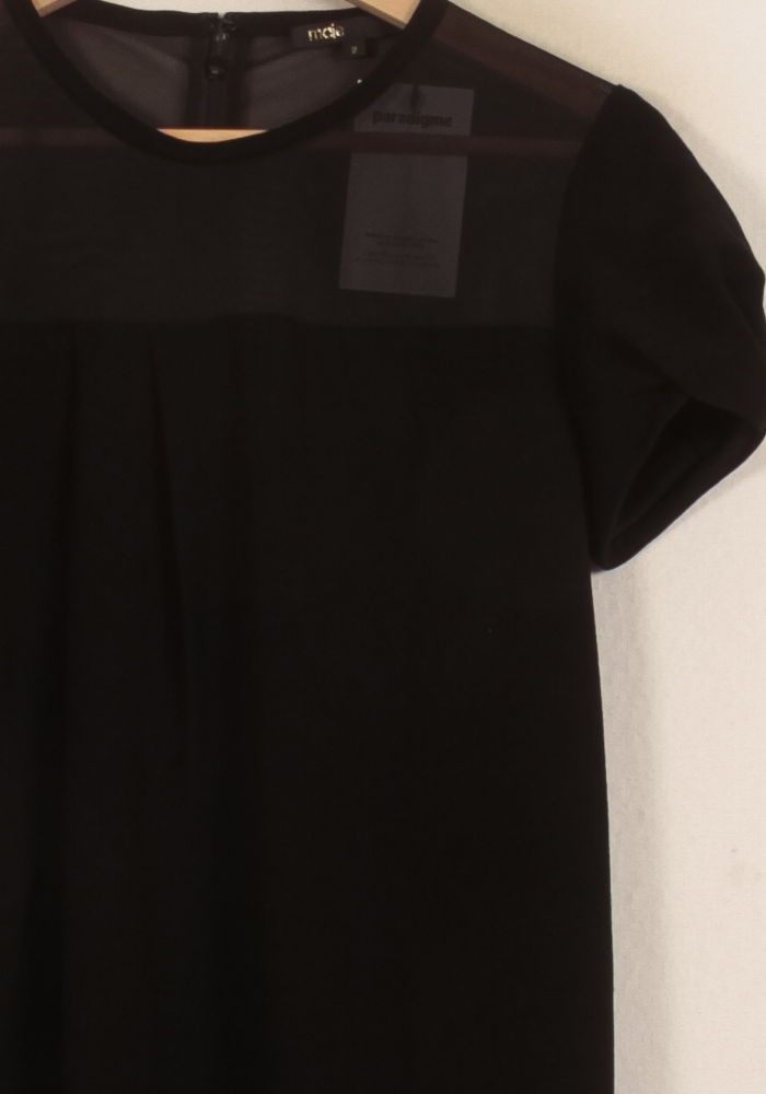 Robe Courte Noire - Taille M/38 de la marque Maje | PARAD37933 - Vendu par Paradigme - Image 3