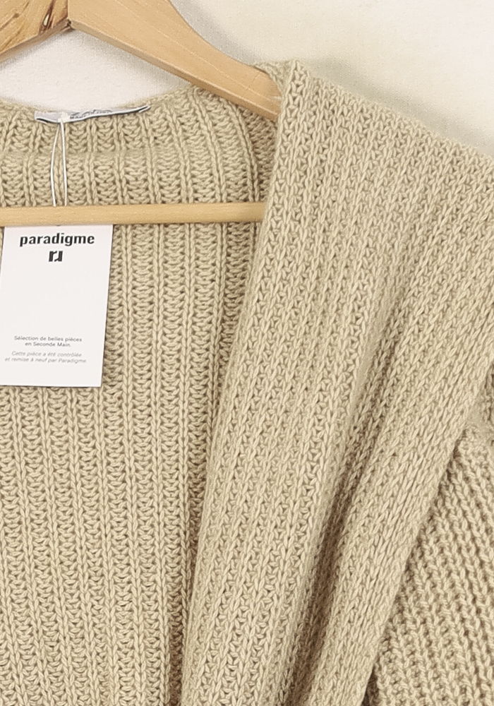 Cardigan Beige - Taille M/38 de la marque ZAPA | PARAD67389 - Vendu par Paradigme - Image 3