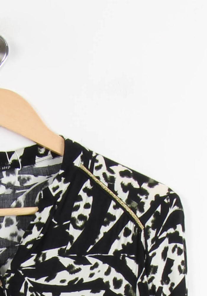 Blouse Noire et Blanche - Taille XS/34 de la marque One Step | PARAD66584 - Vendu par Paradigme - Image 3
