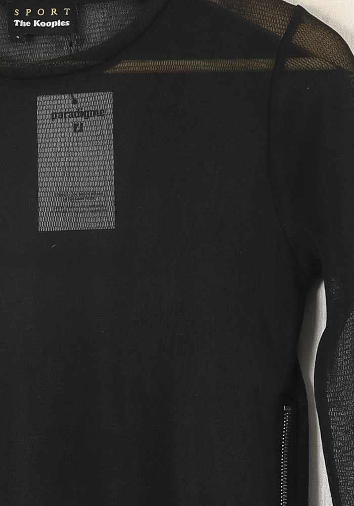 Blouse Noire - Taille S/36 de la marque The Kooples - Sport | PARAD45083 - Vendu par Paradigme - Image 3
