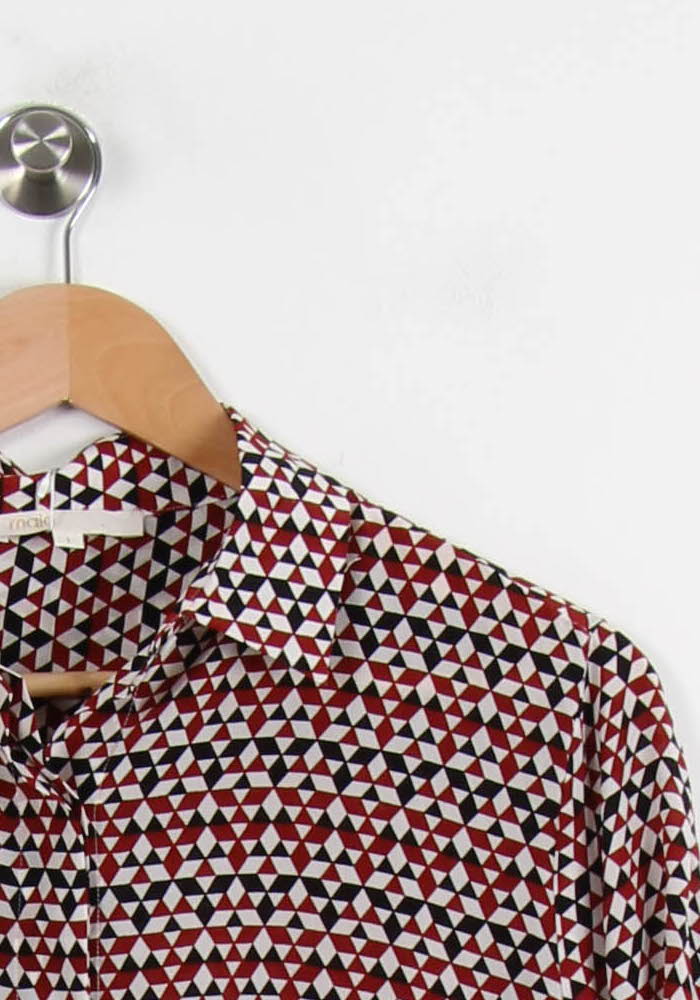 Chemise Rouge et Blanche - Taille S/36 de la marque Maje | PARAD66880 - Vendu par Paradigme - Image 3
