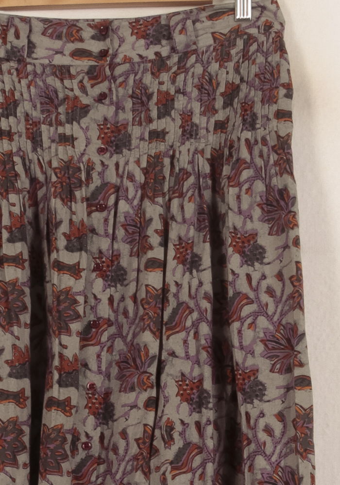Jupe Longue Grise et Brique - Taille L/40 de la marque Sessùn | PARAD44562 - Vendu par Paradigme - Image 3