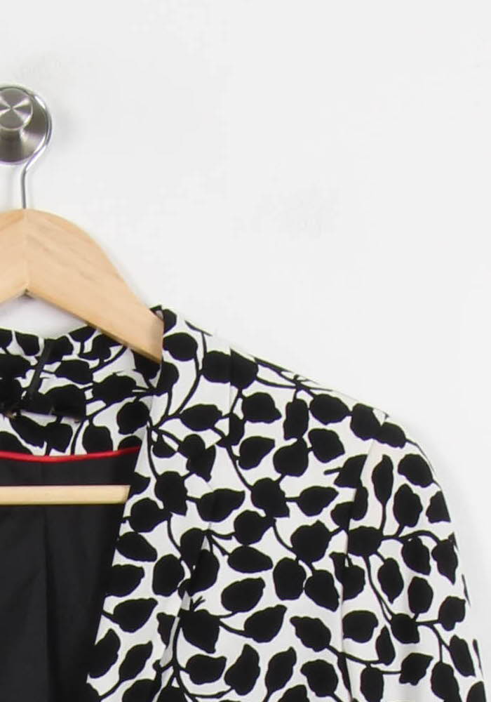 Veste de tailleur Noire et Blanche - Taille S/36 de la marque Maison 123 | PARAD53147 - Vendu par Paradigme - Image 3