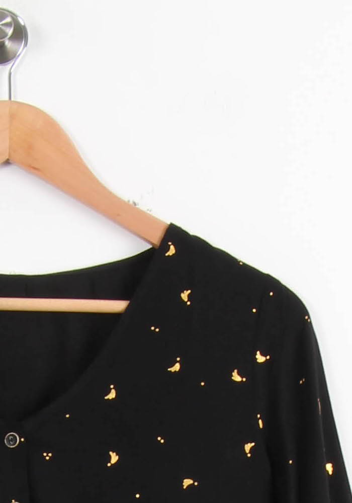Blouse Noire et Dorée - Taille XS/34 de la marque Des petits hauts | PARAD65367 - Vendu par Paradigme - Image 3