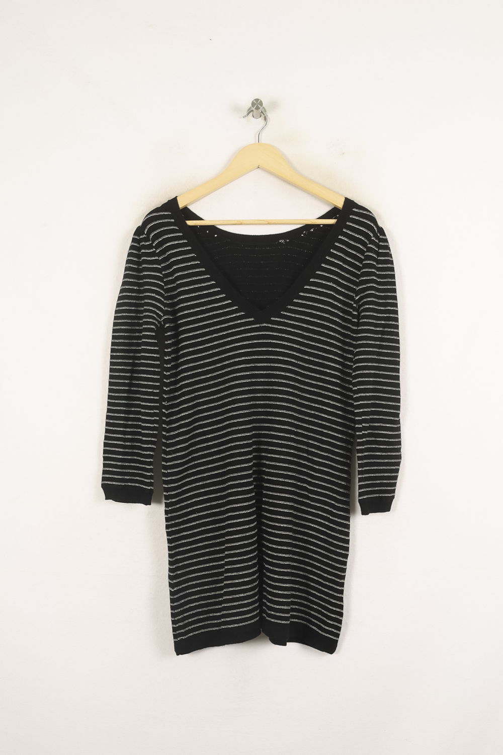 Robe Pull Noire et Grise - Taille S/36 de la marque Bérénice | PARAD73295 - Vendu par Paradigme - Image 4