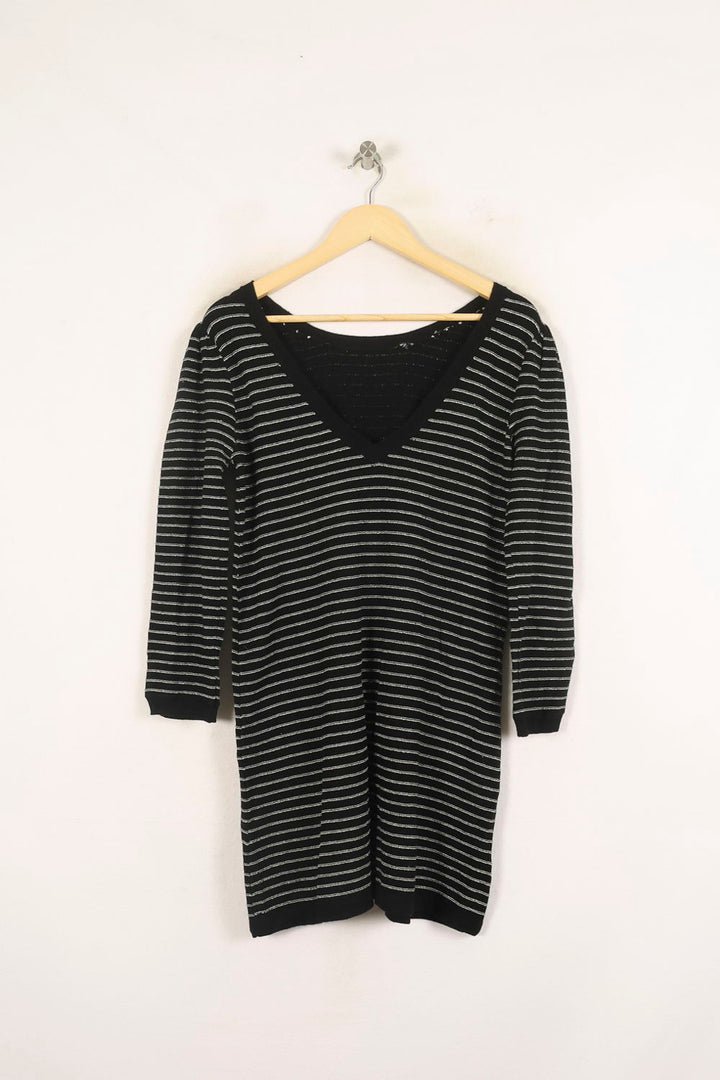Robe Pull Noire et Grise - Taille S/36 de la marque Bérénice | PARAD73295 - Vendu par Paradigme - Image 4