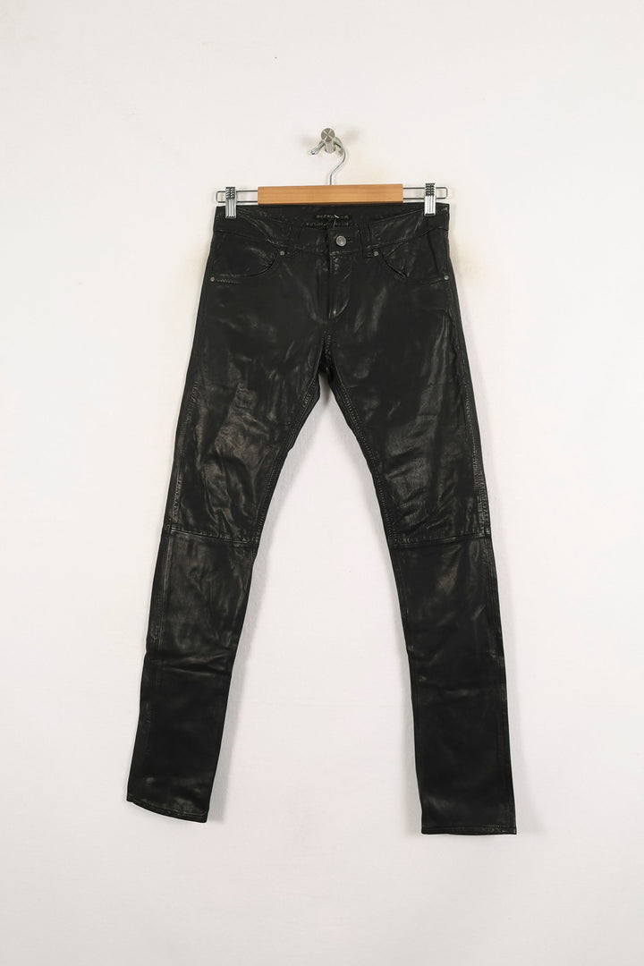 Pantalon Cuir Noir - Taille S/36 de la marque Bérénice | PARAD72674 - Vendu par Paradigme - Image 2