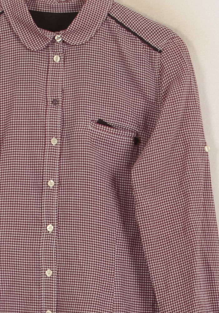 Chemise À Carreaux Rouge et Blanc - Taille L/40 de la marque IKKS | PARAD53533 - Vendu par Paradigme - Image 3