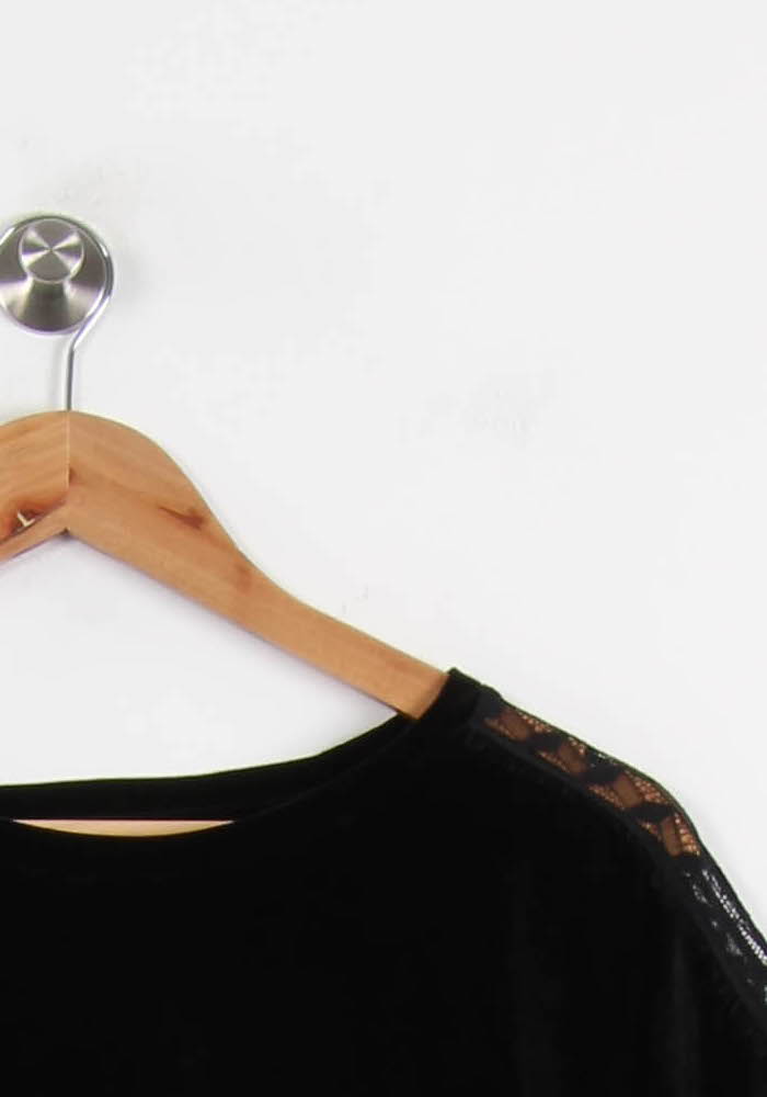 Blouse Noire - Taille M/38 de la marque Claudie Pierlot | PARAD63367 - Vendu par Paradigme - Image 3