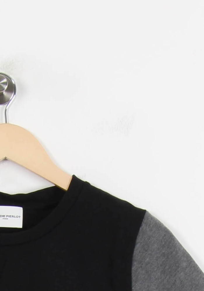 Tee-shirt Noir et Gris - Taille L/40 de la marque Claudie Pierlot | PARAD51952 - Vendu par Paradigme - Image 3