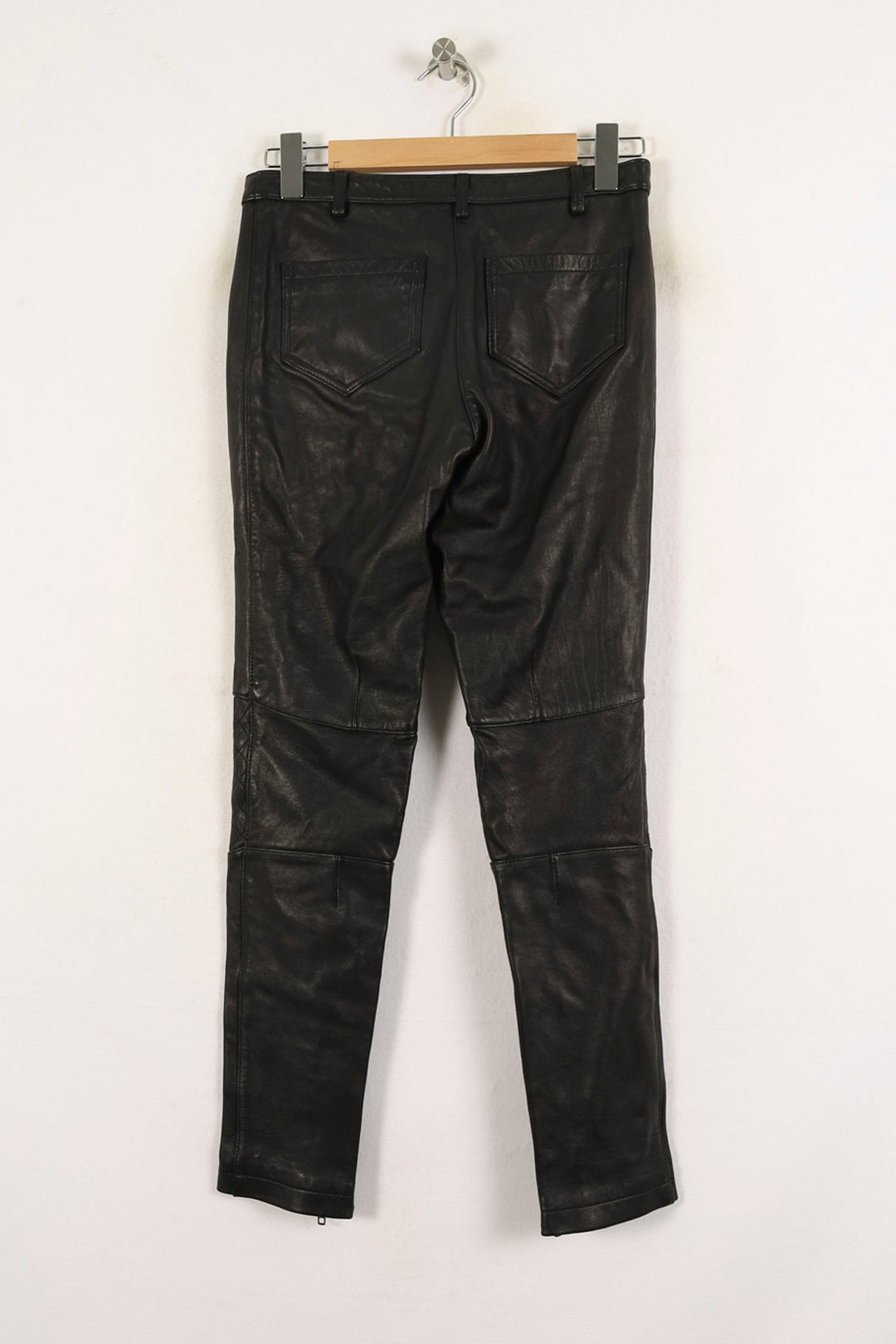Pantalon En Cuir Noir - Taille S/36 de la marque Bérénice | PARAD72682 - Vendu par Paradigme - Image 4
