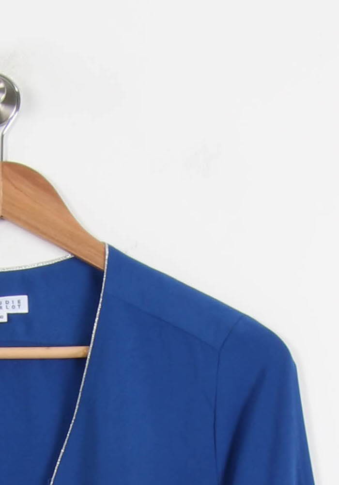 Blouse Bleue - Taille L/40 de la marque Claudie Pierlot | PARAD62358 - Vendu par Paradigme - Image 3