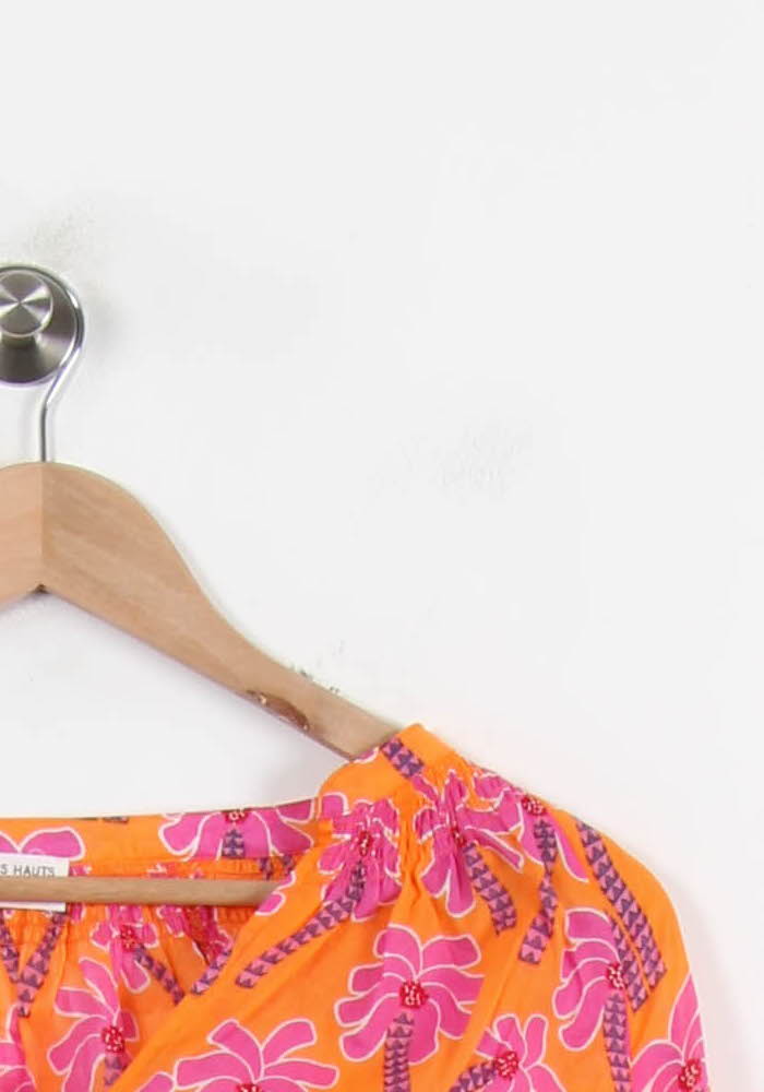 Blouse Orange et Rose - Taille M/38 de la marque Des petits hauts | PARAD53366 - Vendu par Paradigme - Image 3