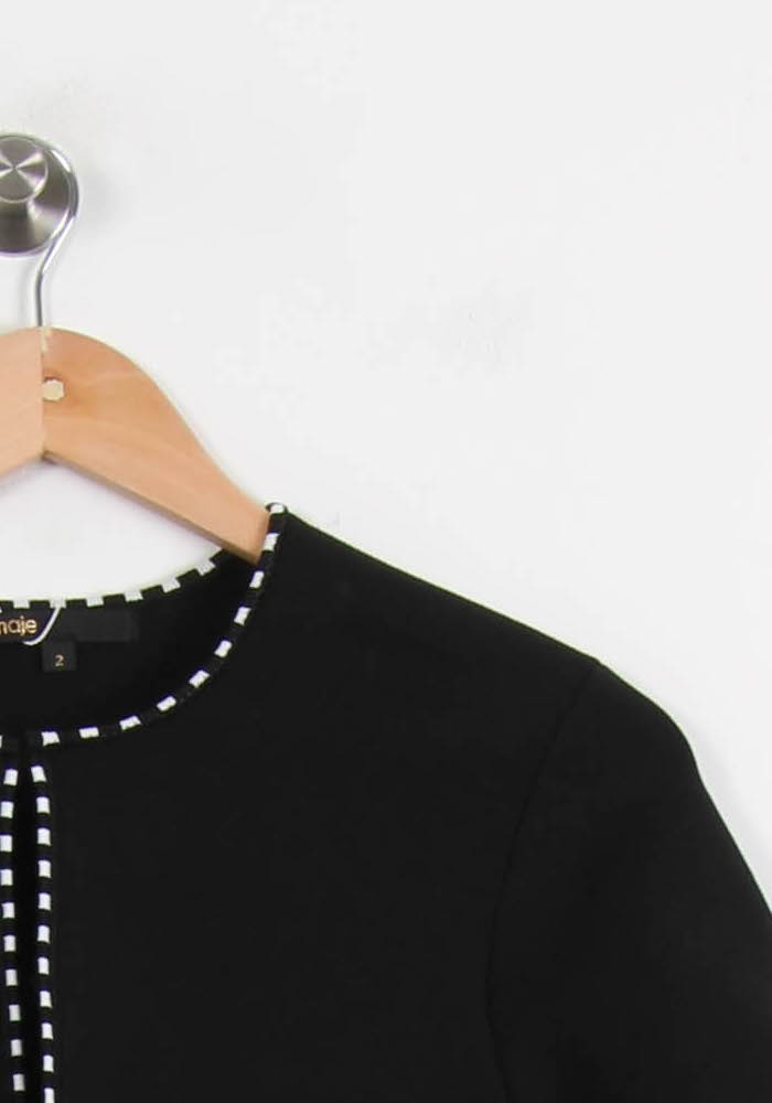 Boléro Noir et Blanc - Taille M/38 de la marque Maje | PARAD67090 - Vendu par Paradigme - Image 3