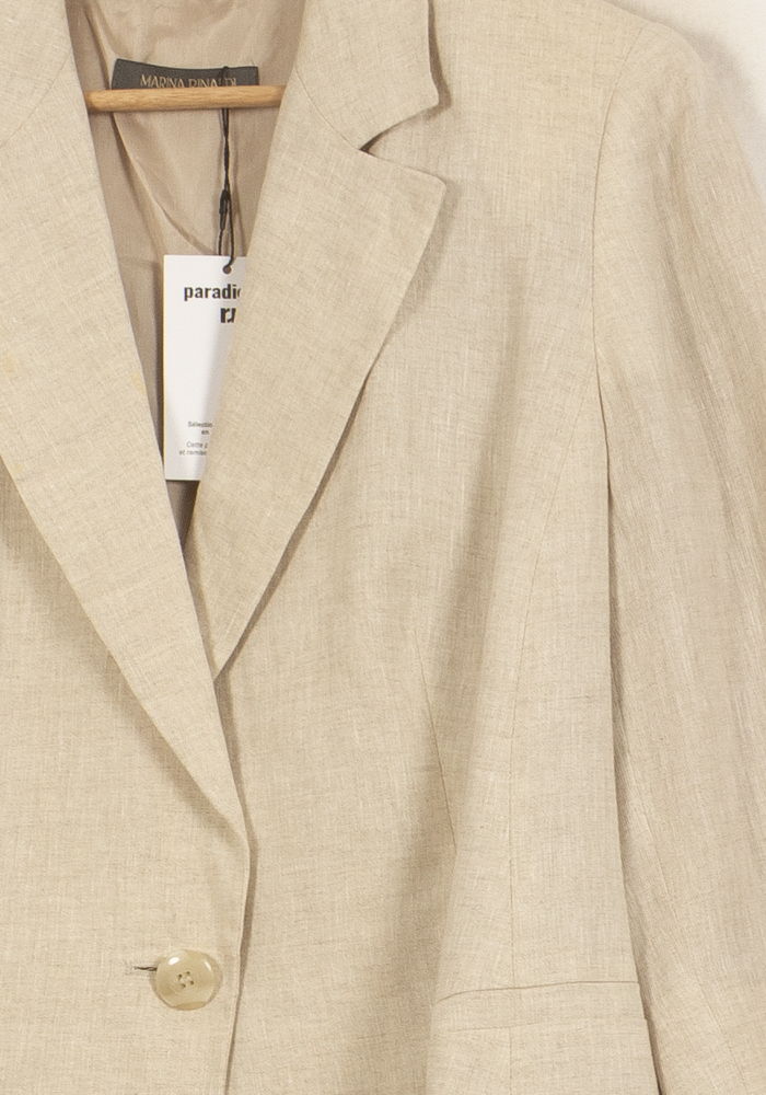 Blazer Beige - Taille XXXL/46 de la marque Marina Rinaldi | PARAD44857 - Vendu par Paradigme - Image 3