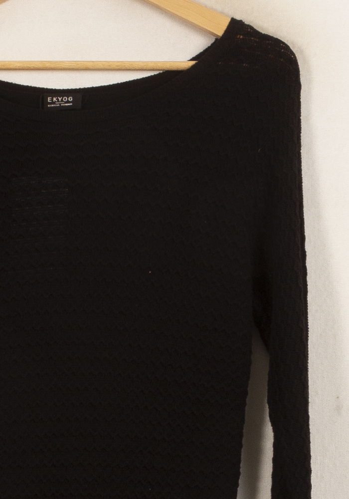 Robe Pull Noire - Taille S/36 de la marque Ekyog | PARAD55350 - Vendu par Paradigme - Image 3