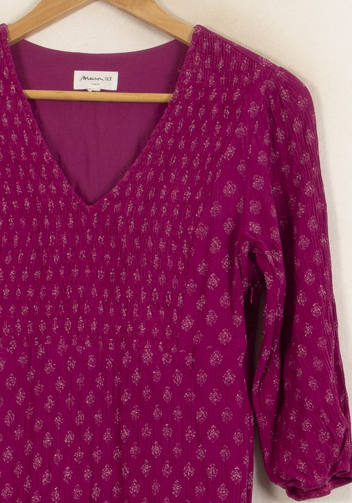 Robe Midi Rose - Taille M/38 de la marque Maison 123 | PARAD53207 - Vendu par Paradigme - Image 3
