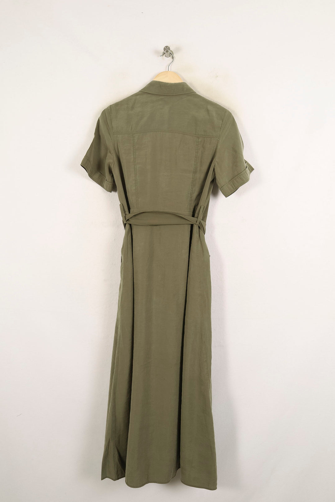 Robe Chemise Longue Verte - Taille M/38 de la marque Claudie Pierlot | PARAD71692 - Vendu par Paradigme - Image 4