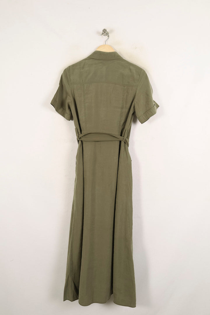 Robe Chemise Longue Verte - Taille M/38 de la marque Claudie Pierlot | PARAD71692 - Vendu par Paradigme - Image 4
