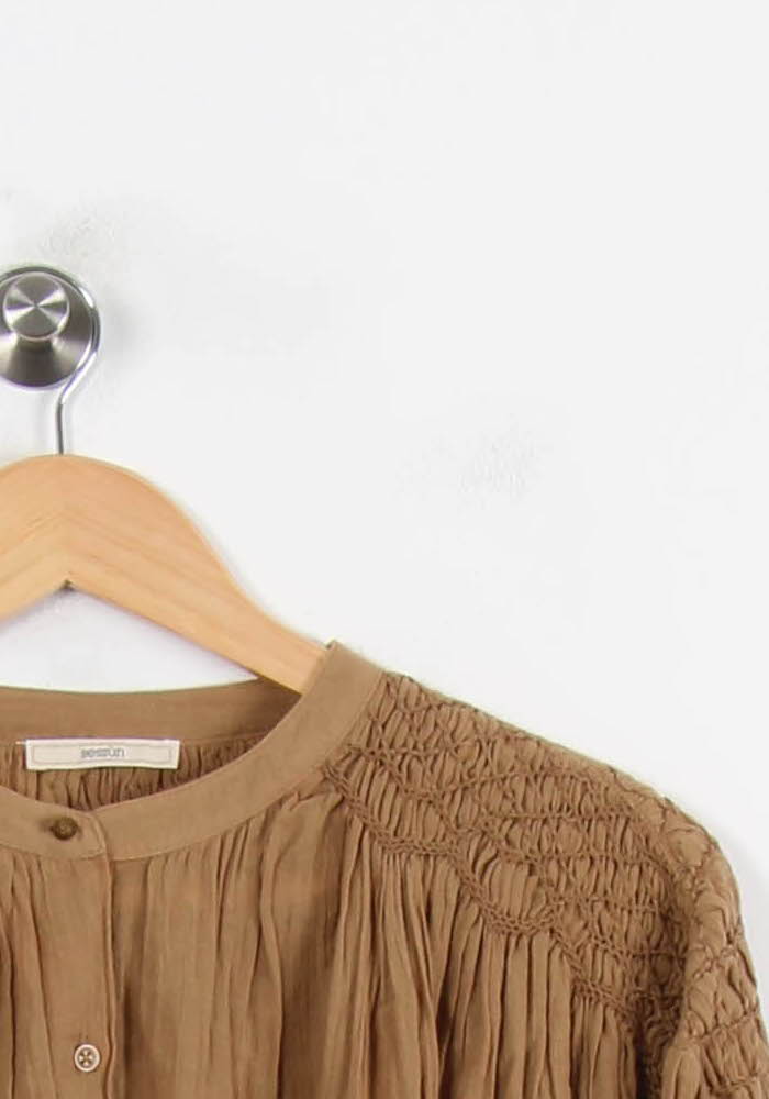 Blouse Marron - Taille M/38 de la marque Sessùn | PARAD50869 - Vendu par Paradigme - Image 3