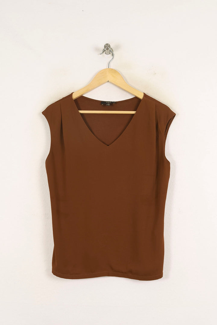 Débardeur Marron - Taille M/38 de la marque Maison 123 | PARAD72557 - Vendu par Paradigme - Image 2