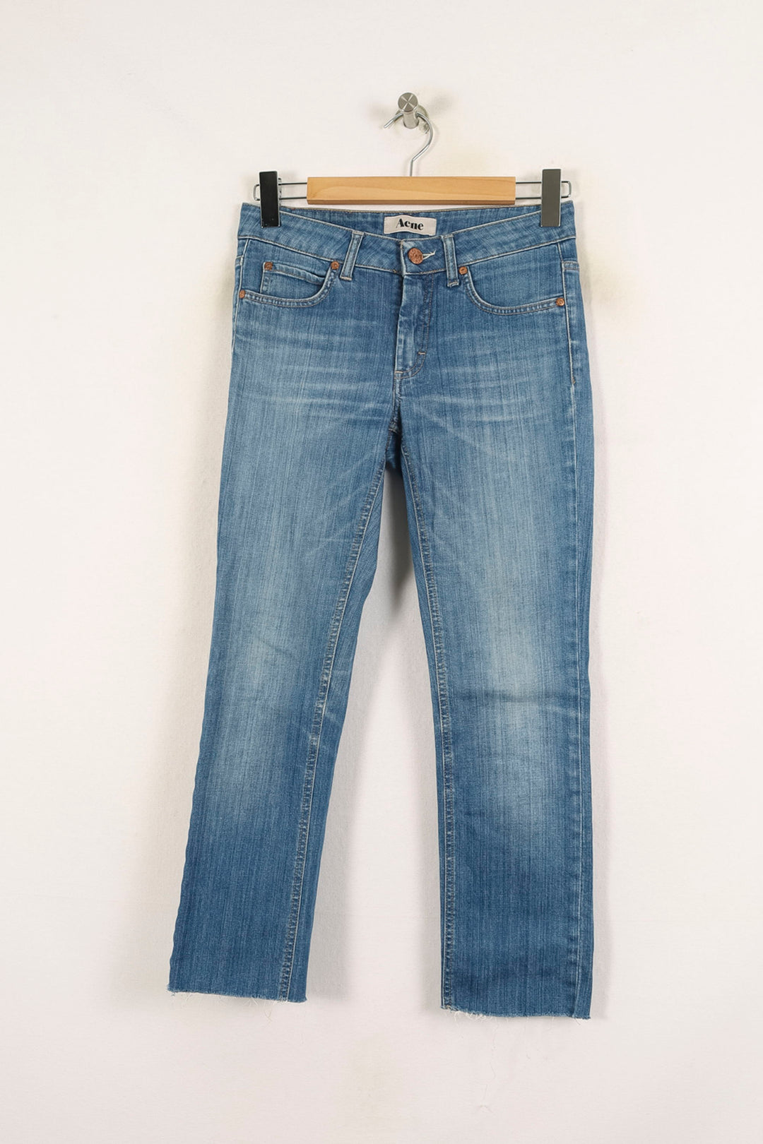 Jean Droit Bleu - Taille S/36 de la marque Acne Studios | PARAD73154 - Vendu par Paradigme - Image 2