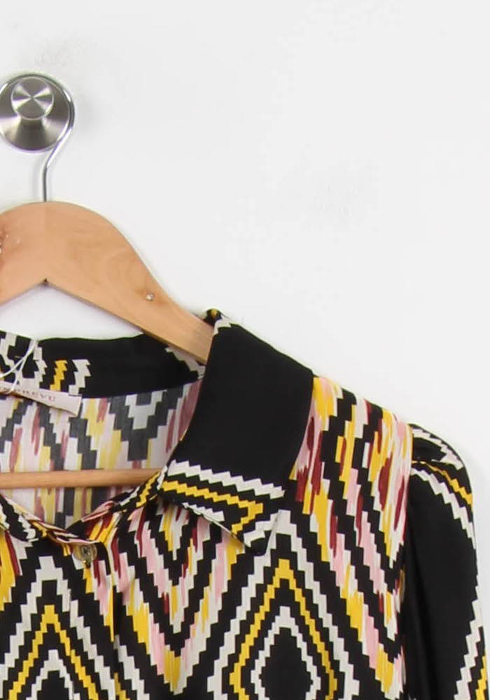 Chemise Noire et Jaune - Taille L/40 de la marque Imprevu | PARAD67135 - Vendu par Paradigme - Image 3