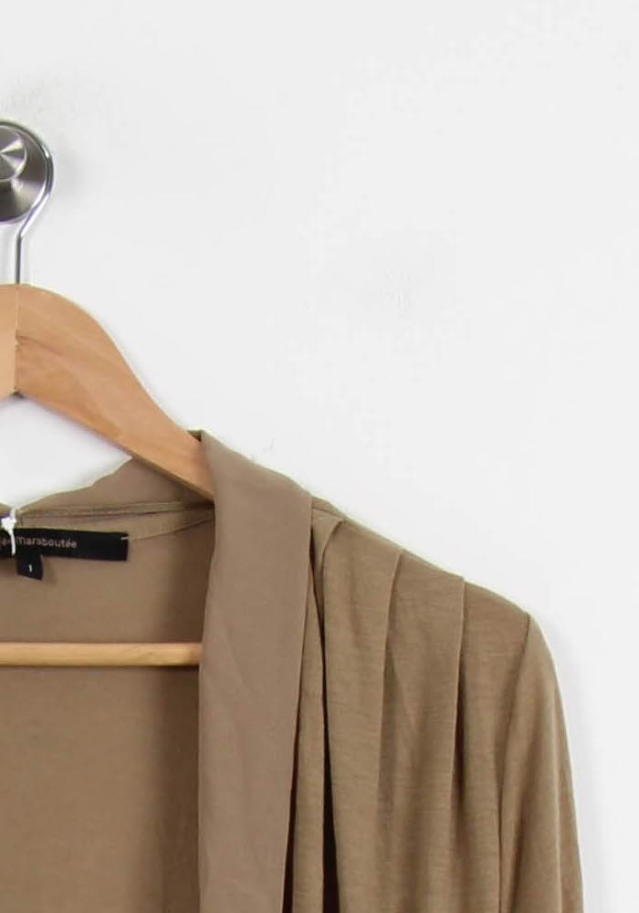 Cardigan Beige - Taille S/36 de la marque La Fée Maraboutée | PARAD62337 - Vendu par Paradigme - Image 3