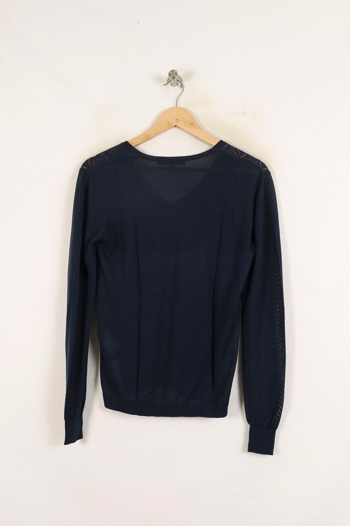 Pull Bleu - Taille M/38 de la marque La Fée Maraboutée | PARAD73166 - Vendu par Paradigme - Image 4