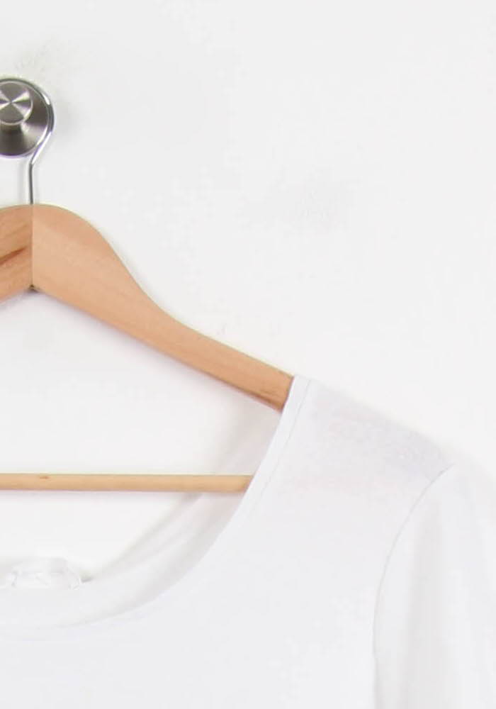 T-shirt Blanc - Taille XS/34 de la marque American Vintage | PARAD61097 - Vendu par Paradigme - Image 3