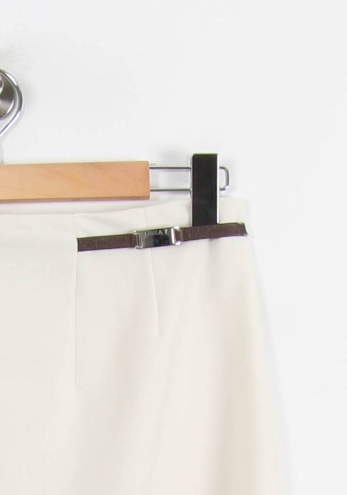 Jupe Droite Beige - Taille XL/42 de la marque ZAPA | PARAD56110 - Vendu par Paradigme - Image 3