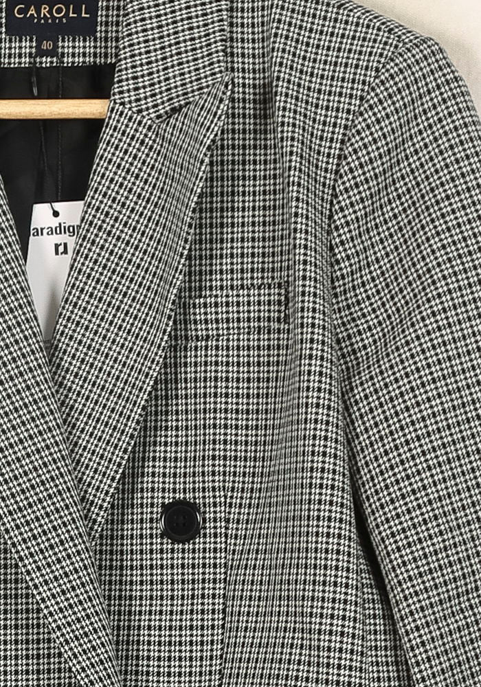 Veste Gris et Noir - Taille L/40 de la marque Caroll | PARAD46173 - Vendu par Paradigme - Image 3