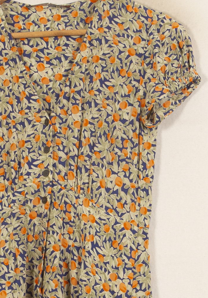 Robe Longue Bleu et Orange - Taille XS/34 de la marque Comptoir des Cotonniers | PARAD63393 - Vendu par Paradigme - Image 3